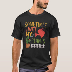 Soms nat ik mijn Planten Retro Gardener Gardening T-shirt