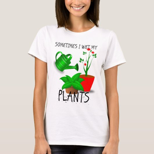 Soms nat ik mijn Planten T-shirt (Voorkant)