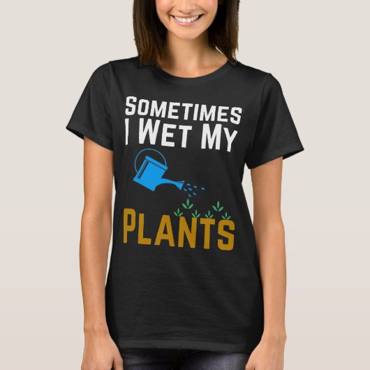 Soms nat ik mijn Planten T-shirt (Voorkant)