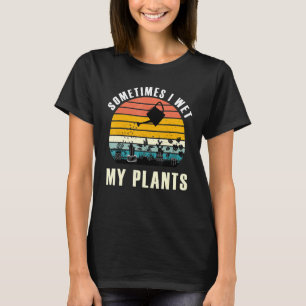 Soms natte ik mijn stijl van de Retro van Planten T-shirt