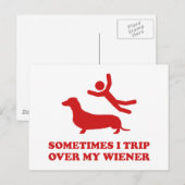 Soms neem ik mijn vrouw over. briefkaart (Voorkant / Achterkant)