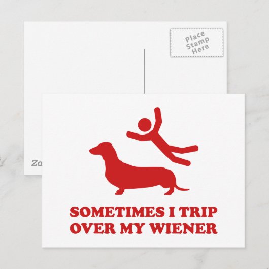 Soms neem ik mijn vrouw over. briefkaart (Voorkant / Achterkant)