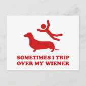 Soms neem ik mijn vrouw over. briefkaart (Voorkant)