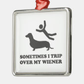 Soms neem ik mijn vrouw over. metalen ornament (Links)