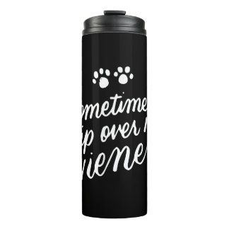 Soms neem ik mijn wiener Dog Funny Dachshun over Thermosbeker