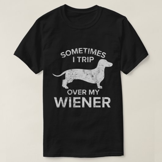 Soms neem ik mijn wiener Dog Shirt Dachshun over (Design voorkant)