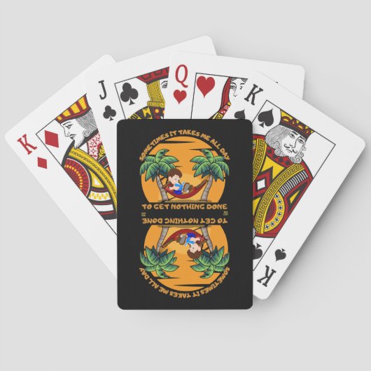 SOMS NEEMT HET... grappig. Pokerkaarten (Achterkant)