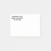 Soms ontmoet ik mensen post-it® notes (Voorkant)