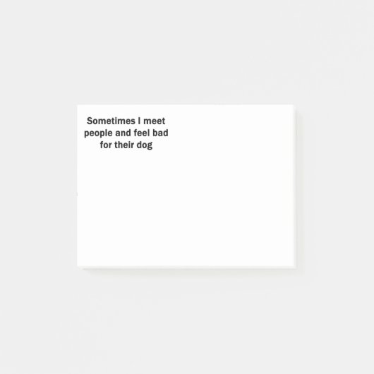 Soms ontmoet ik mensen post-it® notes (Voorkant)