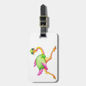 Soms Ostrich Bagagelabel (Voorkant verticaal)