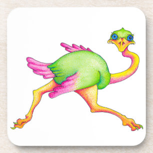 Soms Ostrich Bier Onderzetter