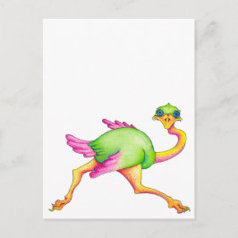 Soms Ostrich Briefkaart