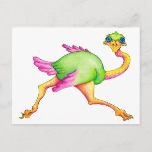 Soms Ostrich Briefkaart