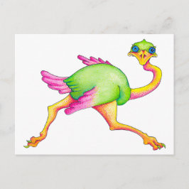Soms Ostrich Briefkaart
