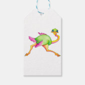 Soms Ostrich Cadeaulabel (Voorkant)