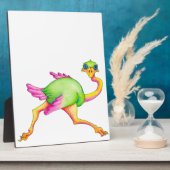 Soms Ostrich Fotoplaat (Zijkant)