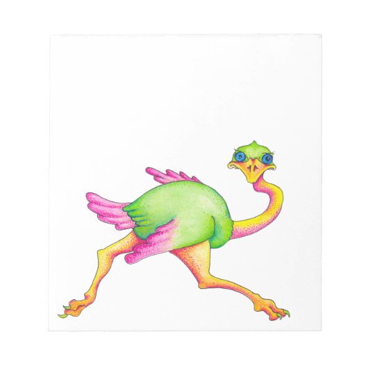 Soms Ostrich Notitieblok (Voorkant)