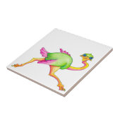 Soms Ostrich Tegeltje (Zijkant)