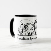 Soms plaag ik als ik lach. mok (Voorkant links)