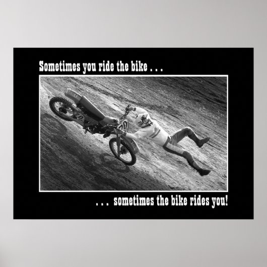 Soms rijd je op de fiets. . . poster (Voorkant)