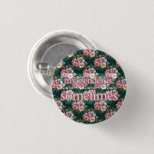 soms ronde button 3,2 cm (Voorkant /achterkant)