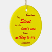 Soms Silent Keramisch Ornament (Rechts)