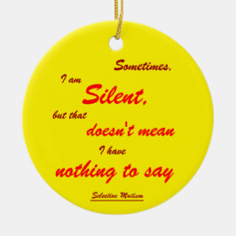 Soms Silent Keramisch Ornament