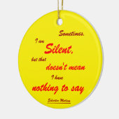 Soms Silent Keramisch Ornament (Links)