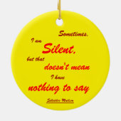 Soms Silent Keramisch Ornament (Achterkant)
