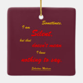Soms Silent Metal Ornament (Achterkant)