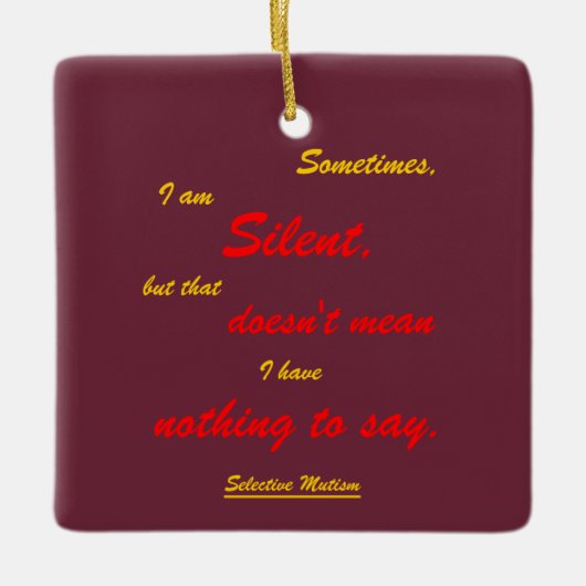 Soms Silent Metal Ornament (Voorkant)
