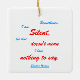 Soms Silent White Keramisch Ornament
