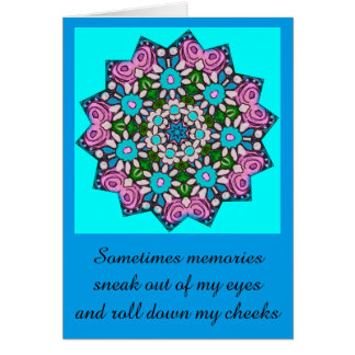 Soms sluipen herinneringen uit mijn ogen Kaart