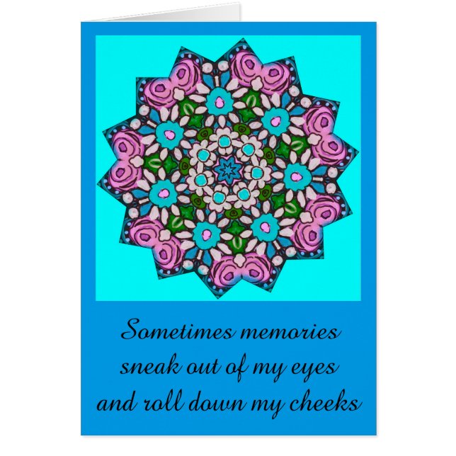 Soms sluipen herinneringen uit mijn ogen Kaart (Voorkant)