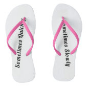 Soms snel, soms langzaam Teenslippers (Voetbed)