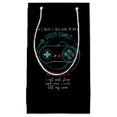 Soms speel ik altijd geen VideoSpelen Klein Cadeauzakje (Voorkant)