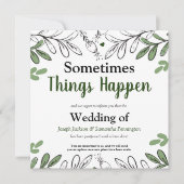 Soms verandert het huwelijk de datum kaart (Voorkant)