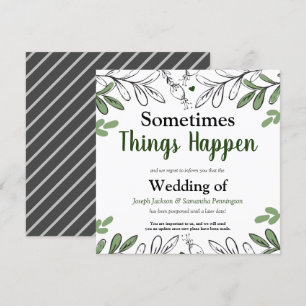 Soms verandert het huwelijk de datum kaart