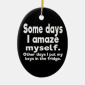 Soms verbaast het me keramisch ornament (Voorkant)