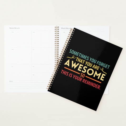 Soms vergeet je dat je geweldig bent Planner (Display)