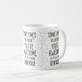 Soms vergeet je dat je Motivatie Geweldige bent Koffiemok (Voorkant rechts)