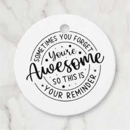 Soms vergeet je je Geweldige Bedankjes Labels