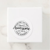 Soms vergeet je je Geweldige Bedankjes Labels (In situ)