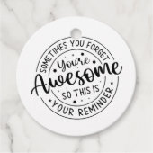 Soms vergeet je je Geweldige Bedankjes Labels (Voorkant)