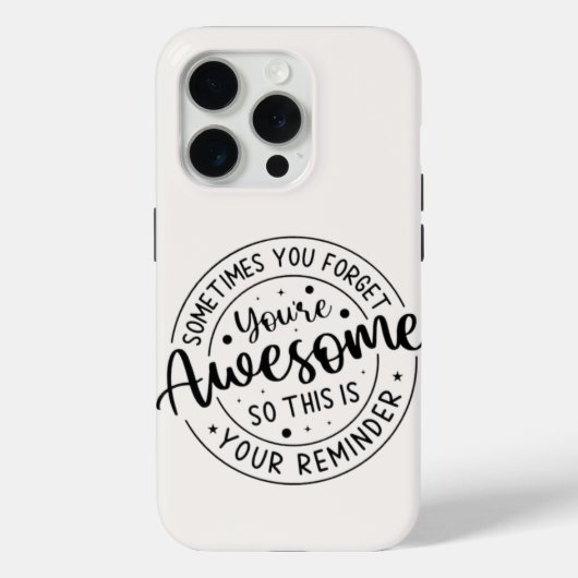Soms vergeet je je Geweldige Case-Mate iPhone Case (Achterkant)