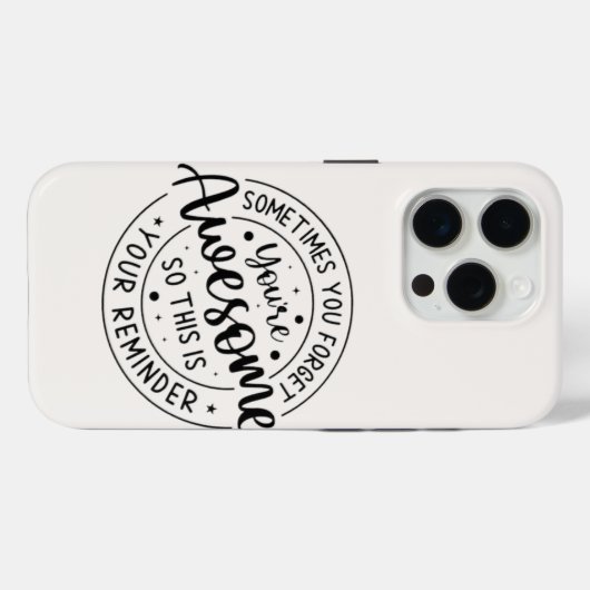 Soms vergeet je je Geweldige Case-Mate iPhone Case (Achterkant (horizontaal))