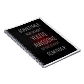 Soms vergeet je je Geweldige: een zachte herinneri Notitieboek (Rechterzijde)