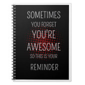 Soms vergeet je je Geweldige: een zachte herinneri Notitieboek (Voorkant)