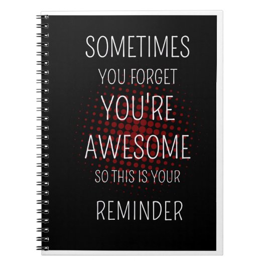 Soms vergeet je je Geweldige: een zachte herinneri Notitieboek (Voorkant)