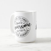 Soms vergeet je je Geweldige Koffiemok (Voorkant links)